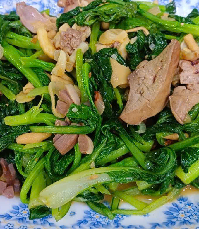 Lòng Xào Cải Xanh